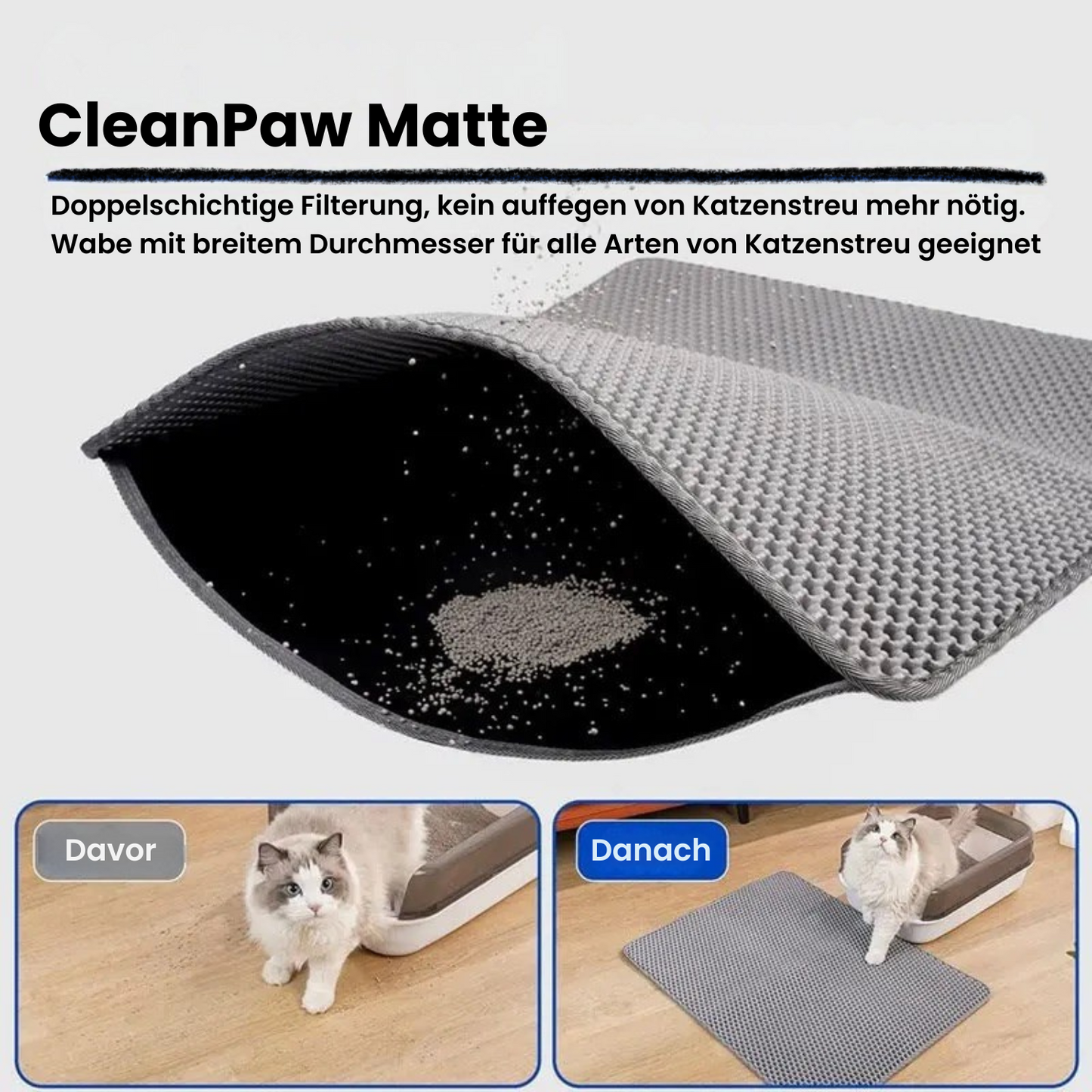 CleanPaw – Genervt vom täglichen Saugen? Diese Matte spart dir Zeit & Nerven!